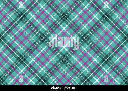 Blauer tartan plaid nahtlose Muster. Vector Illustration. Stock Vektor