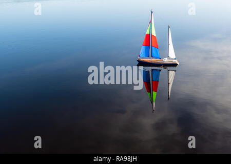 Modell Fernbedienung Yachten Boote Stockfoto