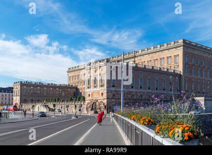 Der Königliche Palast (Kungliga Slottet) in Gamla Stan (Altstadt), Insel Stadsholmen, Stockholm, Schweden Stockfoto