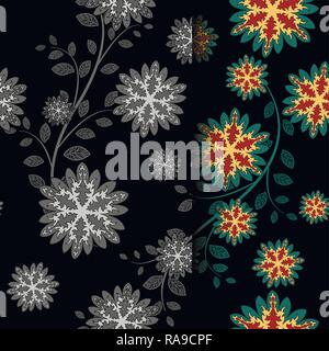 Vintage schwarzer Hintergrund, kreative modernes Design, Victorian dark Ornament, schönen dekorativen Einladungskarte, reich verzierten, Deckblatt, Label, floralen luxu Stock Vektor