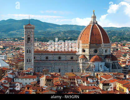 Blick auf den Dom von Florenz Santa Maria del Fiore Stockfoto