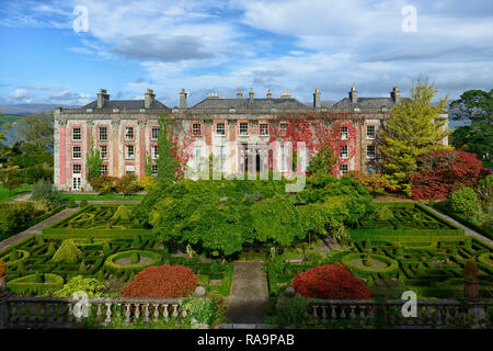 , Wisteria Kreis, Acer palmatum, Terrasse, Gärten, Bantry House & Gardens, West Cork Garden Trail, RM Floral Stockfoto