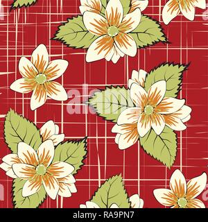 Nahtlose Muster mit Phantasie Blumen, Blumenschmuck Abbildung curl. Paisleymuster Hand gezeichneten Elemente. Home Decor. Vector EPS 10. Stock Vektor