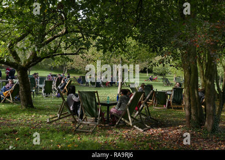 Der Obstgarten Tea Garden Grantchester Stockfoto