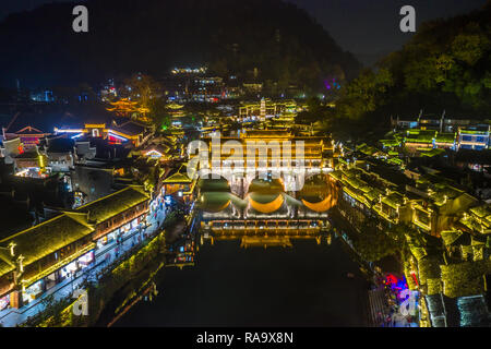 Phoenix alte Stadt, Fenghuang County in der Provinz Hunan, China Stockfoto