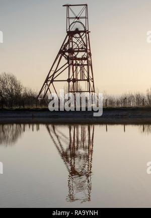 Gewundenen Gang (PIT) an der ehemaligen Frances Colliery, Dysart Fife, Schottland Stockfoto