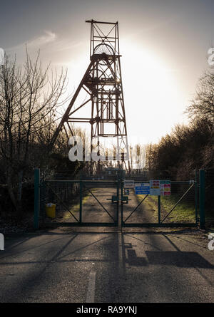 Gewundenen Gang (PIT) an der ehemaligen Frances Colliery, Dysart Fife, Schottland Stockfoto