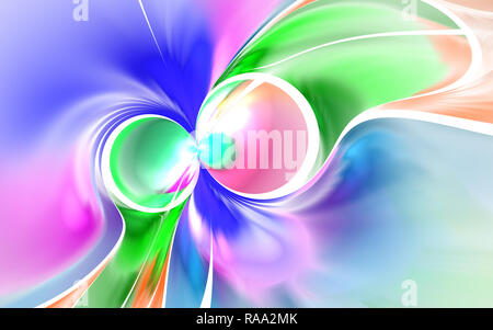 Hellen künstlerischen spritzt. Abstrakte Bewegung Farbe Textur. Moderne futuristischen Muster. Multicolor swirl Hintergrund. Fraktale splash Artwork für Kreative g Stockfoto