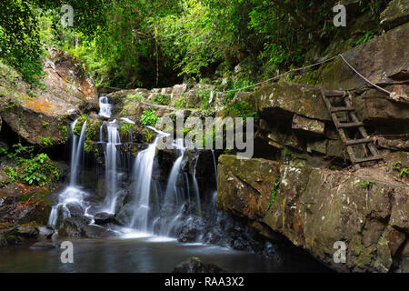 Thac Gio Wasserfall, Botanischen Gärten im Phong Nha, Vietnam, Asien Stockfoto