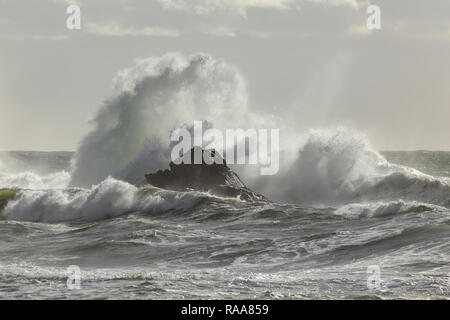 Big Stormy Sea Wave splash. Stockfoto