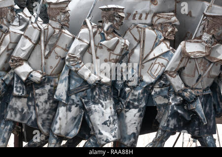 Von Bela Kun Denkmal an Memento Park oder Statue Park (Szoborpark) Budapest, Ungarn Detail Stockfoto