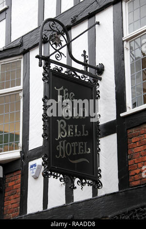 Das alte Bell Hotel in Derby Stockfoto