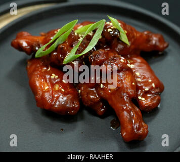 Barbecue Chicken Wings Stockfoto