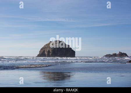 Face Rock, einer Felsformation in Bandon, Oregon, USA. Stockfoto