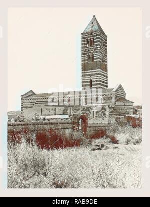 Sardinien Sassari Sassari Umgebung SS. Trinità di Saccargia Camaldolite, das ist mein Italien, die italienische Land der Neuerfundene Stockfoto