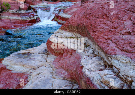 Red Rock Canyon, Blakiston Tal, Waterton Lakes National Park, Alberta, Kanada Stockfoto