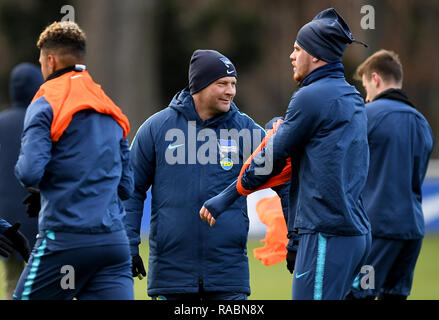 Berlin, Deutschland. 03 Jan, 2019. Trainer Pal Dardai auf die Ausbildung der Hertha BSC-Team. Quelle: Britta Pedersen/dpa-Zentralbild/dpa/Alamy leben Nachrichten Stockfoto