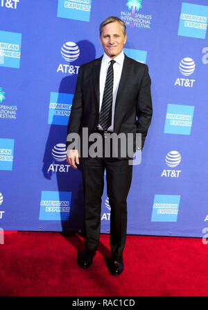 Palm Springs, Kalifornien, USA. 3. Januar, 2019. Schauspieler Viggo Mortensen besucht die 30. jährlichen Palm Springs International Film Festival Awards Gala am 3. Januar 2019 in Palm Springs Convention Center in Palm Springs, Kalifornien. Foto von Barry King/Alamy leben Nachrichten Stockfoto