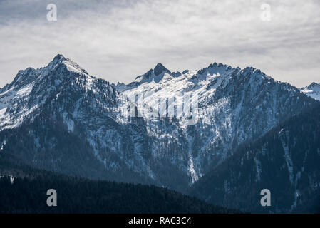 Die Brenta Dolomiten - Dolomiti di Brenta. Berge Panorama. Trentino-südtirol, Südtirol, Trient, Südliche Alpen Rhätischen Alpen, Italien, Europa Stockfoto