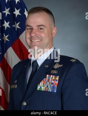 Us Air Force Colonel Jon Julian, einem floydada, Texas Eingeborener, verband die Gemeinsame Task Force - National Capital Region (JTF-NCR) zur Unterstützung der 58th Presidential Inauguration, Jan. 20, 2017 stattfinden wird. Stockfoto