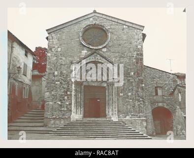 Toskana Grosseto Roccalbegna SS. Pietro e Paolo, das ist mein Italien, die italienische Land der Geschichte, Mittelalterliche neuerfundene Stockfoto