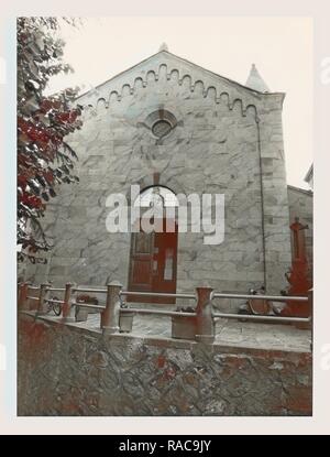 Toskana, Grosseto, Seggiano, Pfarrei Kirche. Neuerfundene durch Gibon. Klassische Kunst mit einem modernen Touch neuerfundene Stockfoto