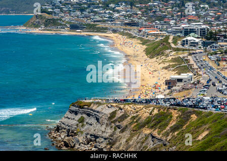 Merewether Strand - Newcastle, Australien Stockfoto