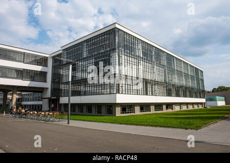 Das Bauhaus Kolleg, UNESCO-Weltkulturerbe, Dessau, Sachsen-Anhalt, Deutschland, Europa Stockfoto