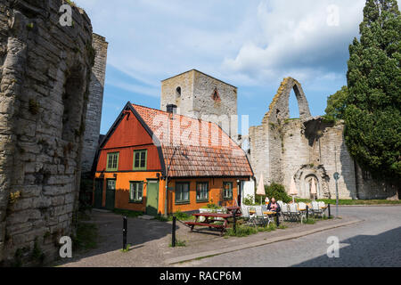 Stadt Visby, UNESCO-Weltkulturerbe, Gotland, Schweden, Skandinavien, Europa Stockfoto