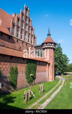 Die Marienburg, UNESCO-Weltkulturerbe, Malbork, Polen, Europa Stockfoto