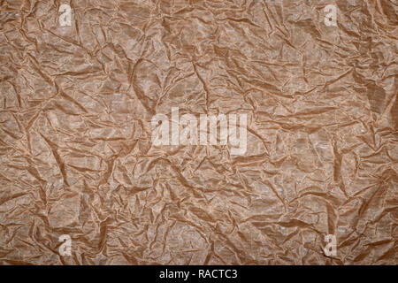 Zerknittertes Papier, abstrakten Hintergrund oder Textur. Stockfoto