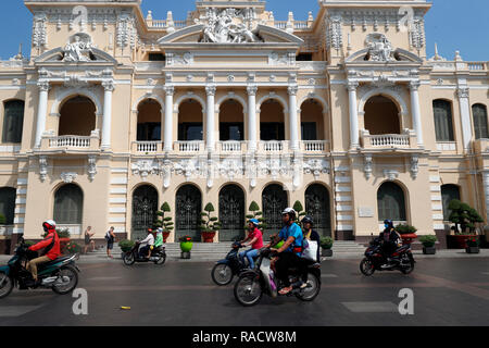 People's Committee Building, City Hall, District 1, Ho Chi Minh City (Saigon), Vietnam, Indochina, Südostasien, Asien Stockfoto