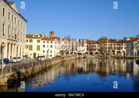 Riviera Garibaldi, Sile, Treviso, Venetien, Italien, Europa Stockfoto