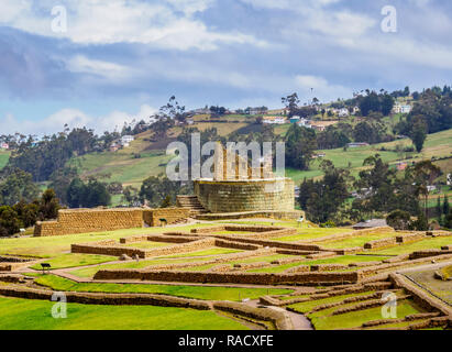 Tempel der Sonne, Ingapirca Ruinen von Ingapirca, Canar Provinz, Ecuador, Südamerika Stockfoto