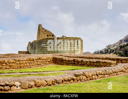 Tempel der Sonne, Ingapirca Ruinen von Ingapirca, Canar Provinz, Ecuador, Südamerika Stockfoto