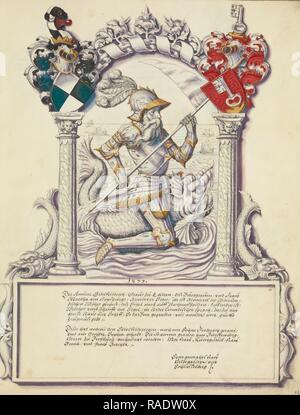 Eitelfriedrich II. von Hohenzollern, Jörg Ziegler (Deutsch, Anfang des 16. Jahrhunderts - 1574,1577), Rottenburg, Deutschland, über Neuerfundene Stockfoto