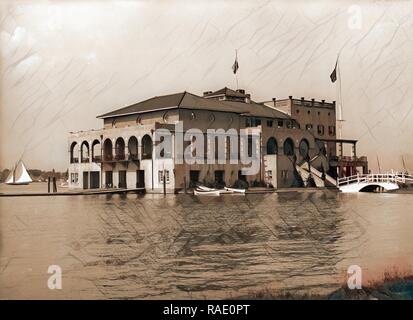 Detroit Yacht Club, Belle Isle Park, Yacht Clubs, Klubhäuser, Ufergegenden, Usa, Michigan, Detroit, 190 Neuerfundene Stockfoto