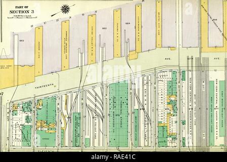 Platte52: von Hudson River Piers 63-72, W. 32nd Street, 11 Avenue und 32nd Street begrenzt. Neuerfundene Stockfoto