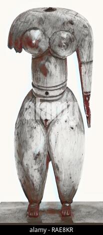 Statue einer Frau, Persien (?), 8., 9. und 14. Jahrhundert (?), Elfenbein, 4 12,5 cm (15,16 in.). Neuerfundene durch Gibon. Klassische neuerfundene Stockfoto
