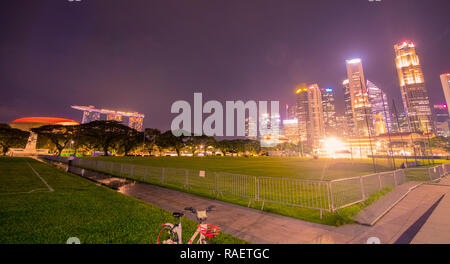 Der padang Cricket Club in Singapur, Singapur Stockfoto