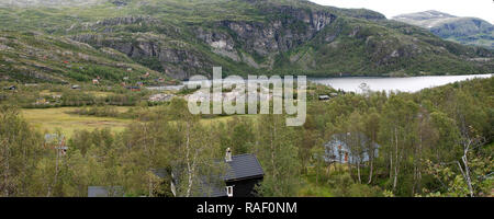 Landschaft bei Myrdal Station, Aurland, Norwegen Stockfoto