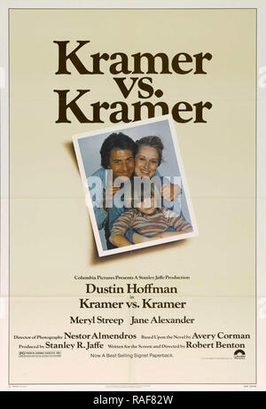 Kramer gegen Kramer (Columbia, 1979), Poster Dustin Hoffman, Meryl Streep Datei Referenz # 33636 824 THA Stockfoto