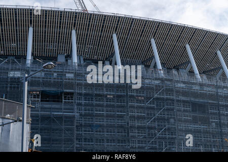Baustelle des neuen National Stadium, Shinjuku-Ku, Tokio, Japan Stockfoto