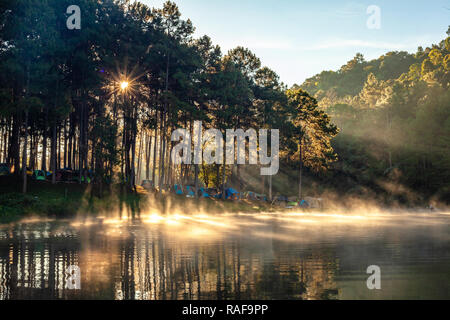 Natur Landschaft "Pang Oung "Mae Hong Son Thailand. Stockfoto