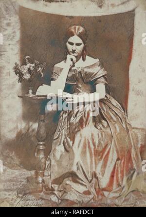 Miss Thomson von St. Andrews, Dr. John Adamson (Schottische, 1810-1870), Schottland, ca. 1845, gesalzen Papier drucken von Neuerfundene Stockfoto