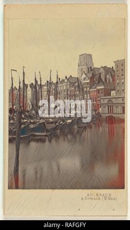 Rotterdam. Vieux Port, Adolphe Braun (Französisch, 1812-1877), 1865-1870, Eiweiß Silber drucken. Neuerfundene Stockfoto