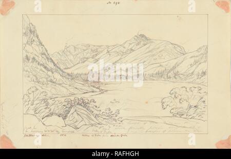 Tal von Fassa vom gegenüberliegenden Gries, Sir John Frederick William Herschel (British, 1792-1871), 1834, Graphit neuerfundene Stockfoto
