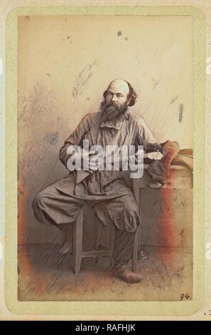 Musiker, William Carrick (Schottische, 1827-1878), Russland, etwa 1860 - 1870, Eiweiß Silber drucken. Neuerfundene Stockfoto