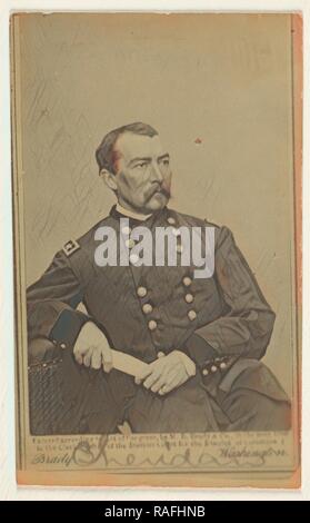 Generalmajor Philip Henry Sheridan, Studio von Mathew B. Brady (American, ca. 1823 - 1896), 1865, Eiweiß silber Neuerfundene Stockfoto