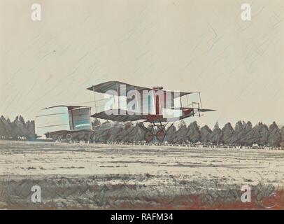 Frühe Flugzeug Prototyp, Fédèle Albert (Italienisch, 1895 - 1930), Mailand, Italien, 1914 - 1929, Silbergelatineabzug, 17,4 Neuerfundene Stockfoto